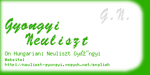 gyongyi neuliszt business card